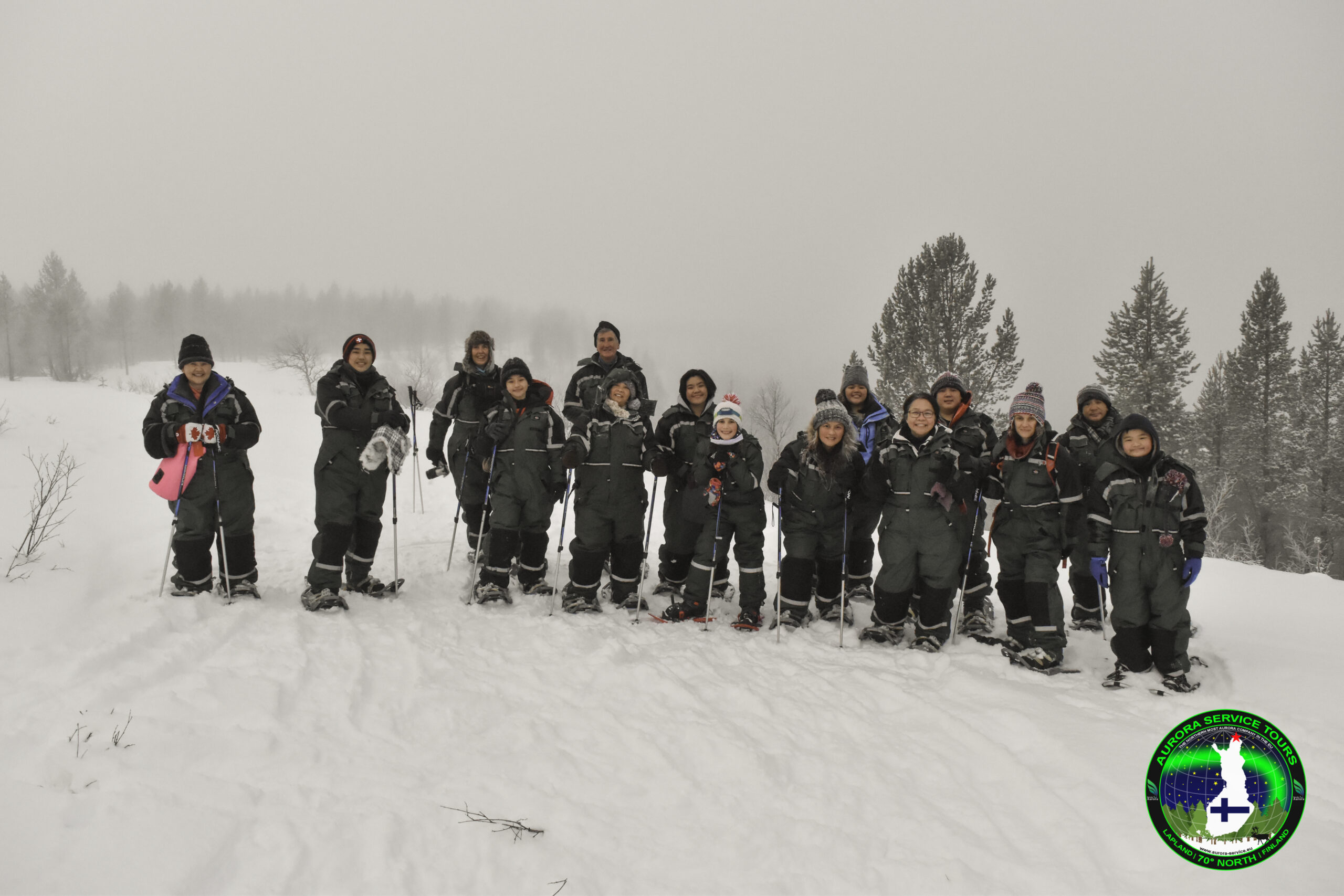 Snowshoe walk activity in Lapland, Finland